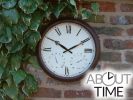 Tuinklok met Antieke Roestkleurige Afwerking - 38cm - About Time™